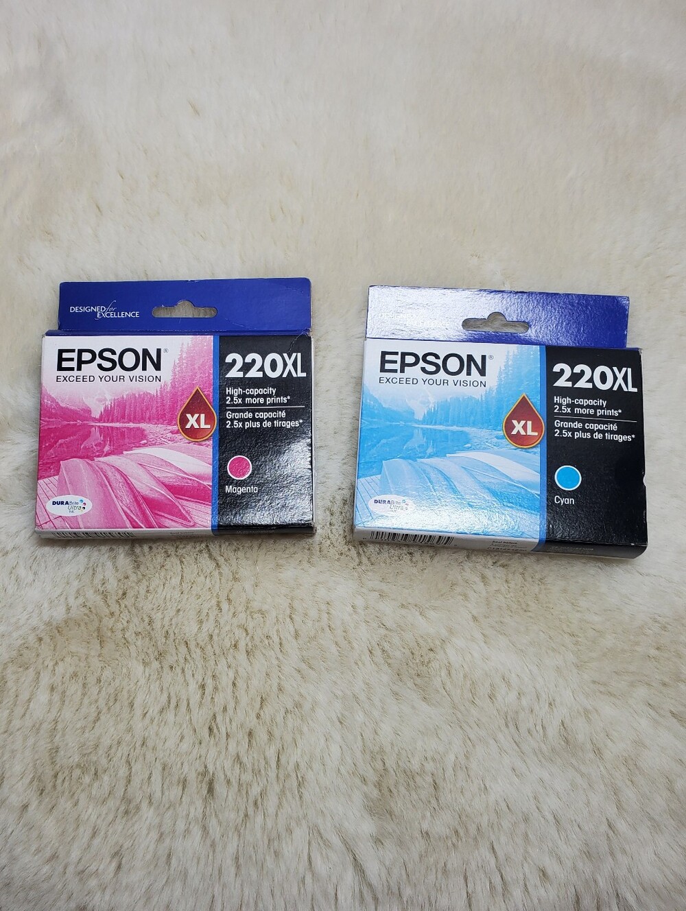 Epson 220XL Cyan T294220 & Magenta T294320 Genuine Ink Pack Sealed Expired 2022